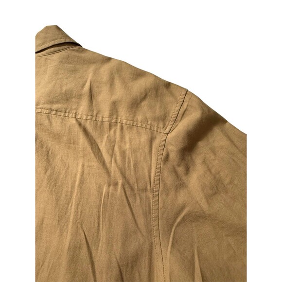 Ava & Viv Women's Long Sleeve Tan Relaxed Fit Button-Down Shirt Sz 3x - Picture 10 of 15